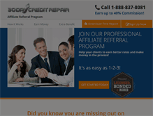 Tablet Screenshot of creditrepairpartner.com